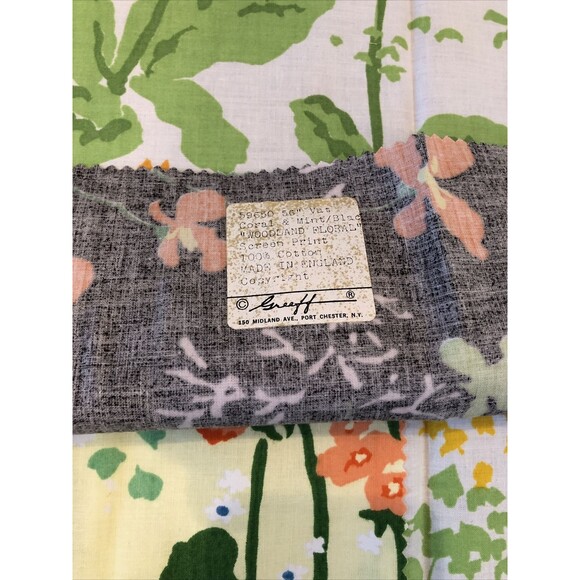 Vintage Fabric Swatch Greeff Woodland & Floral England - Picture 6 of 11